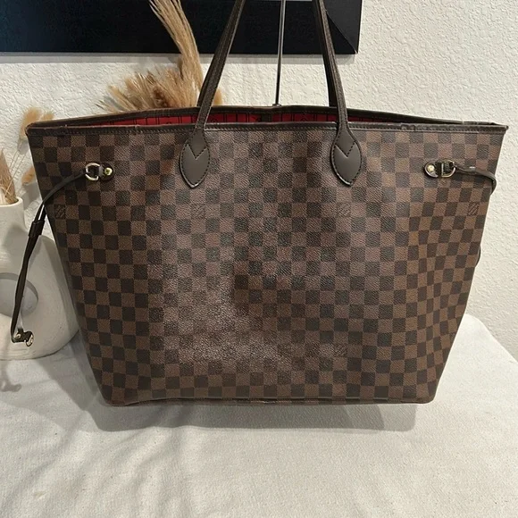 Louis Vuitton Neverful GM N51106 tote Bag GI0142 Ebenu+ COA - Picture 5 of 17